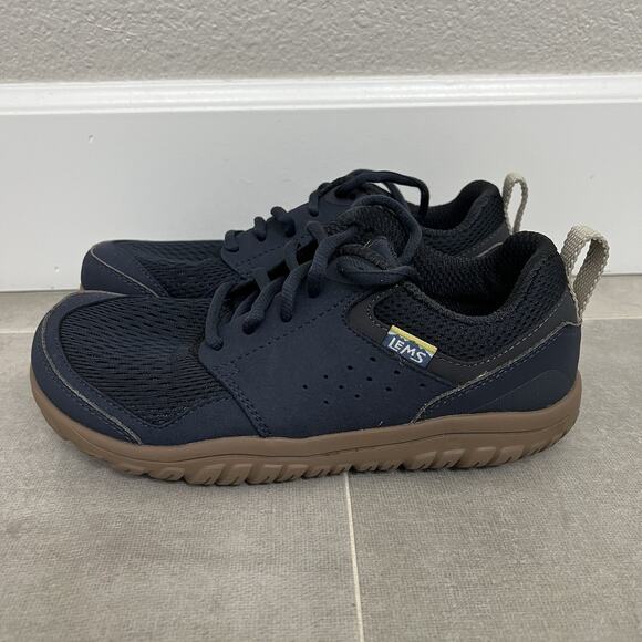 Lems Primal Zen Mens 6/Womens 7.5 Blue Suede Low Top Minimalist Sneaker Shoes - Picture 3 of 5